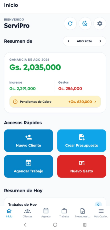 Dashboard Principal