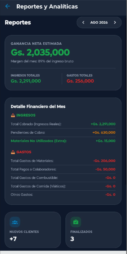 Reportes y Analíticas